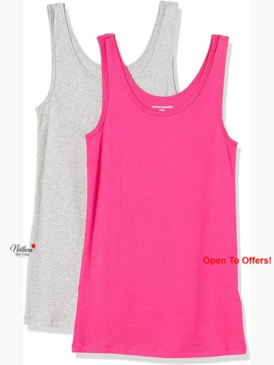 Tops - Slim-Fit Cotton Modal Micro Rib Tank Top 2-Pack